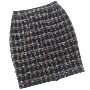 Vintage 80s Emanuel Ungaro Plaid wool skirt size 4